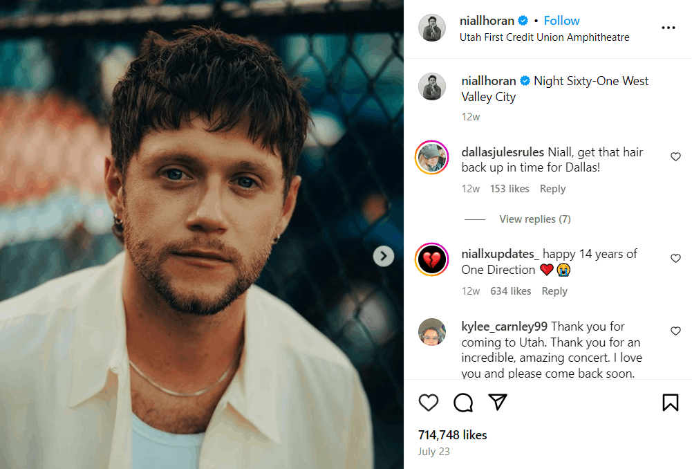 Niall Horan Vermögen