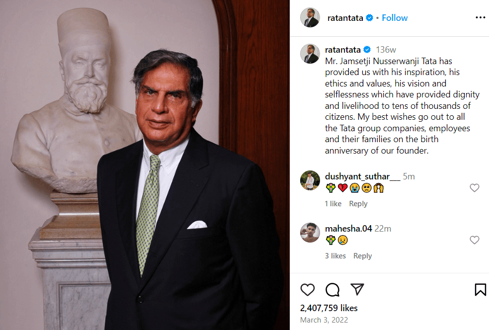 Ratan Tata Vermögen